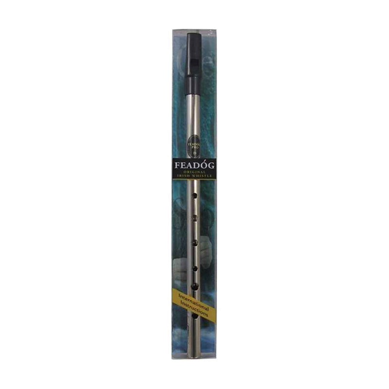 Feadog Pro D Tin Whistle | Nickle Finish in Pack