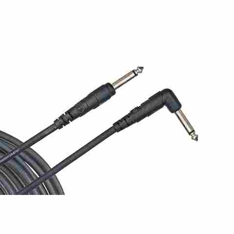 D'Addario Instrument Cables: Classic 10FT Jack to Right angle Jack Instrument Cable