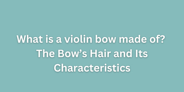 What is a violin bow made of? The Bow’s Hair and Its Characteristics