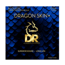 DR Strings DragonSkin+ Coated Phosphor Bronze Acoustic Guitar Strings 12-54