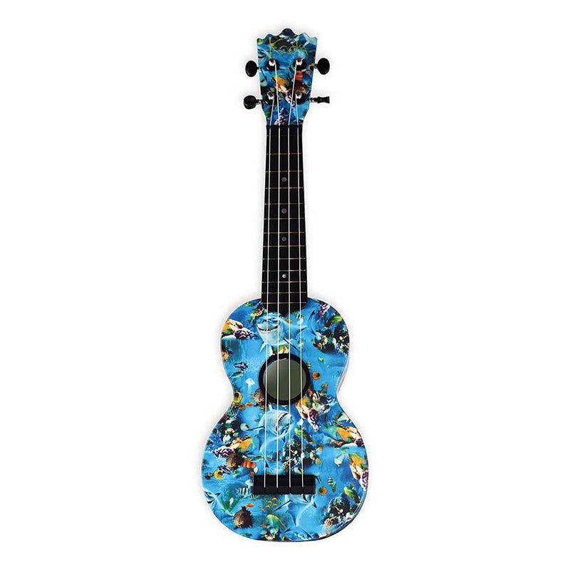 Koda Soprano Polycarbonate Ukulele Aquarium Front