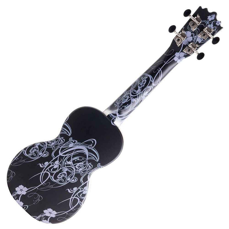 Koda Soprano Polycarbonate Ukulele Black Orchid Rear