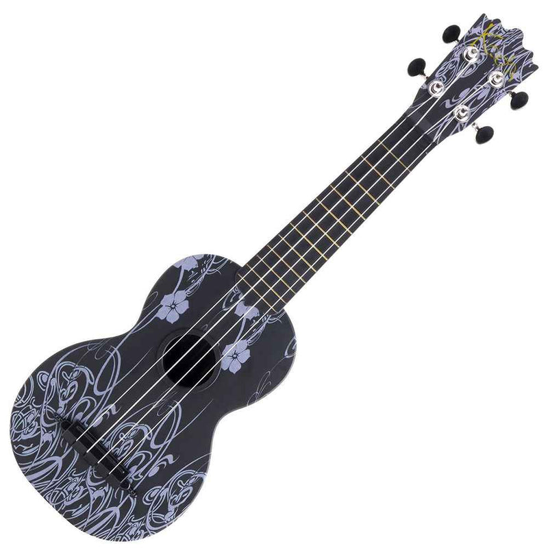 Koda Soprano Polycarbonate Ukulele Black Orchid Front