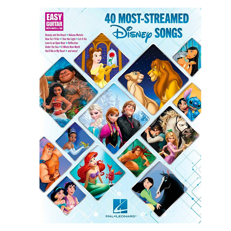 40 Most Streamed Disney Songs (Guitar & Voice)