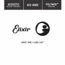 Elixir Polyweb Acoustic Single 80/20 Bronze 0.39