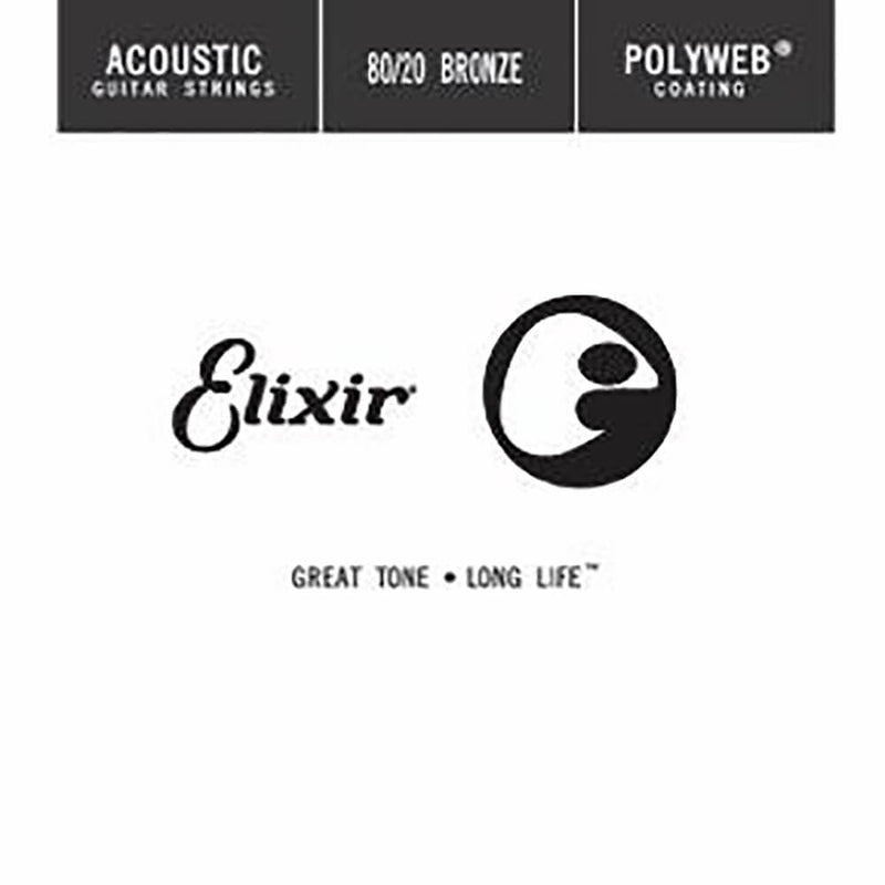 Elixir Polyweb Acoustic Single 80/20 Bronze 0.39