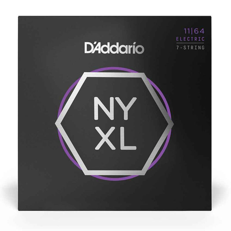 D'Addario NYXL Electric Guitar Strings 7 String 11 - 64