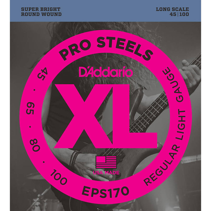 Daddario Bass Guitar Strings: Pro Steels EPS170
