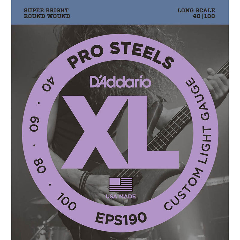 Daddario Bass Strings Pro Steels EPS190 (40-100)