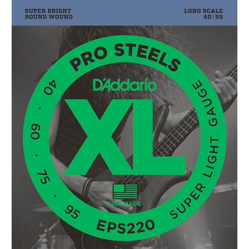 Daddario Bass Guitar Strings: Pro Steels EPS220
