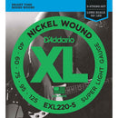 Daddario EXL220-5 (40-125) Bass Strings Front