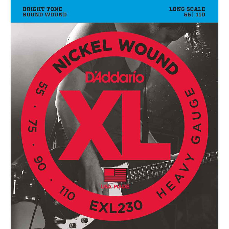 Daddario EXL230 (55-110) Bass Strings Front