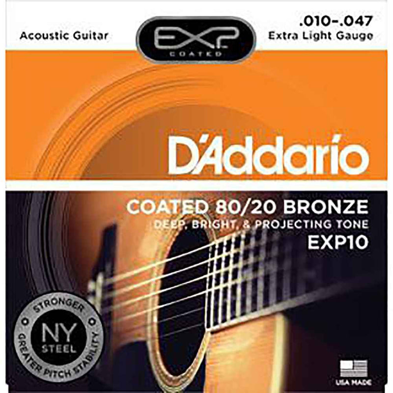 D'Addario EXP10 Coated 10-47 Strings