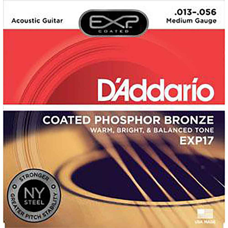 D'Addario EXP17 Phosphor Bronze Coated 13-56 Strings