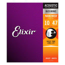 Elixir Nanoweb 80/20 Bronze Acoustic Guitar Strings 10 - 47 12 String