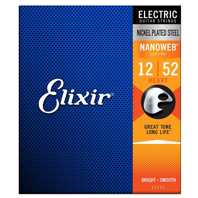 Elixir Nanoweb Electric Guitar Strings Heavy 12 - 52 12152