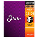 Elixir Nanoweb Phosphor Bronze Acoustic Guitar Strings 16102 13 - 56