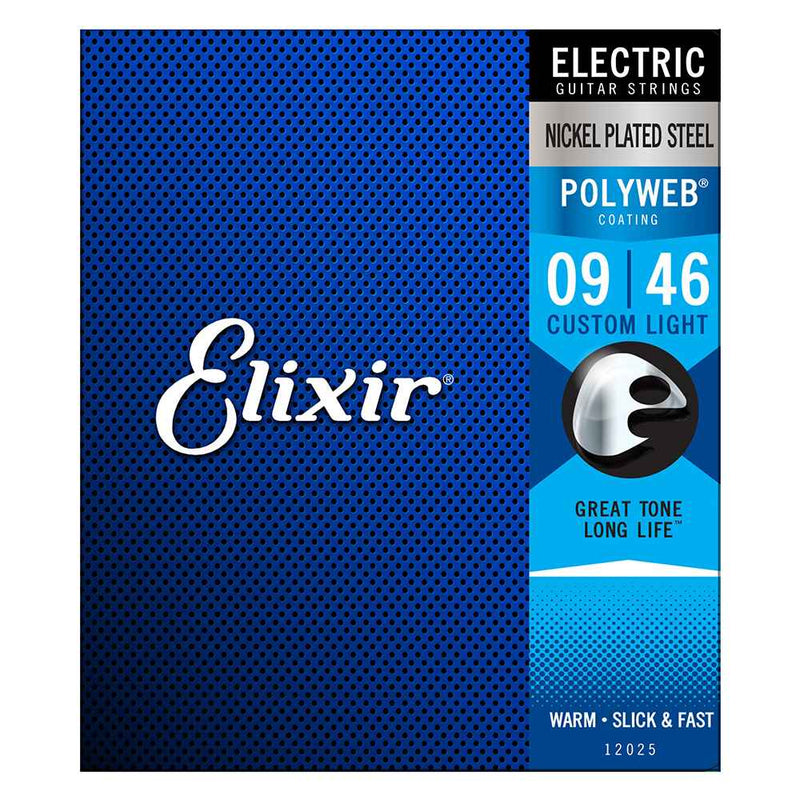 Elixir Strings, Polyweb Electic Guitar Super Light 9-46 12025
