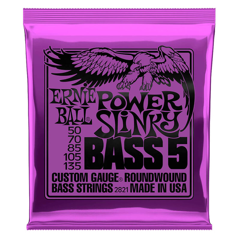 Ernie Ball Bass Strings 5 String Power Slinky 50 - 135 EB2821