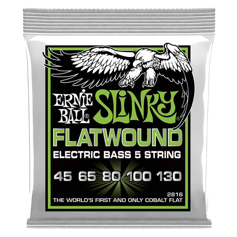 Ernie Ball 5 String Regular Slinky Flatwound Cobalt 44 - 130 EB2816