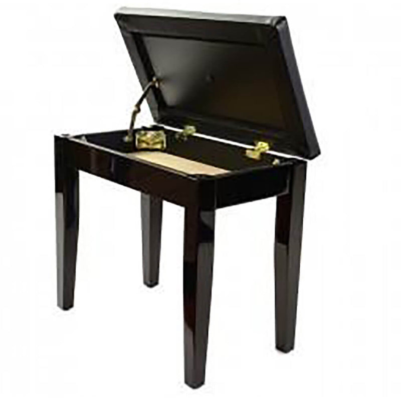 Steinhoven Piano Stool Coda, Polish Ebony with Storage