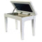 Steinhoven Piano Stool Coda, Polish White W/Storage