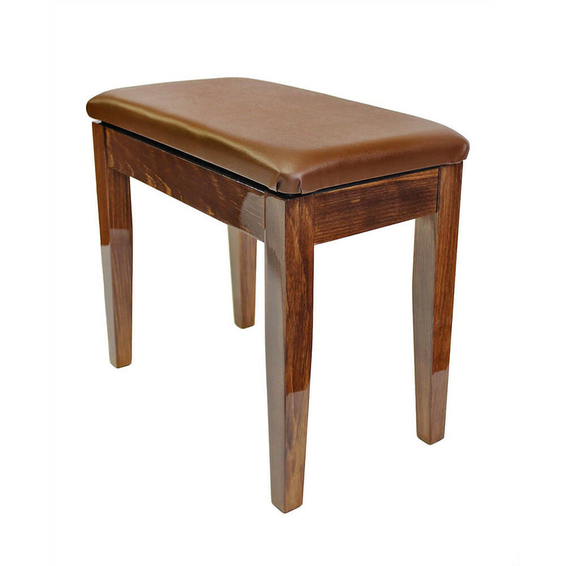 Steinhoven Piano Stool Coda, Polish Walnut W/Storage