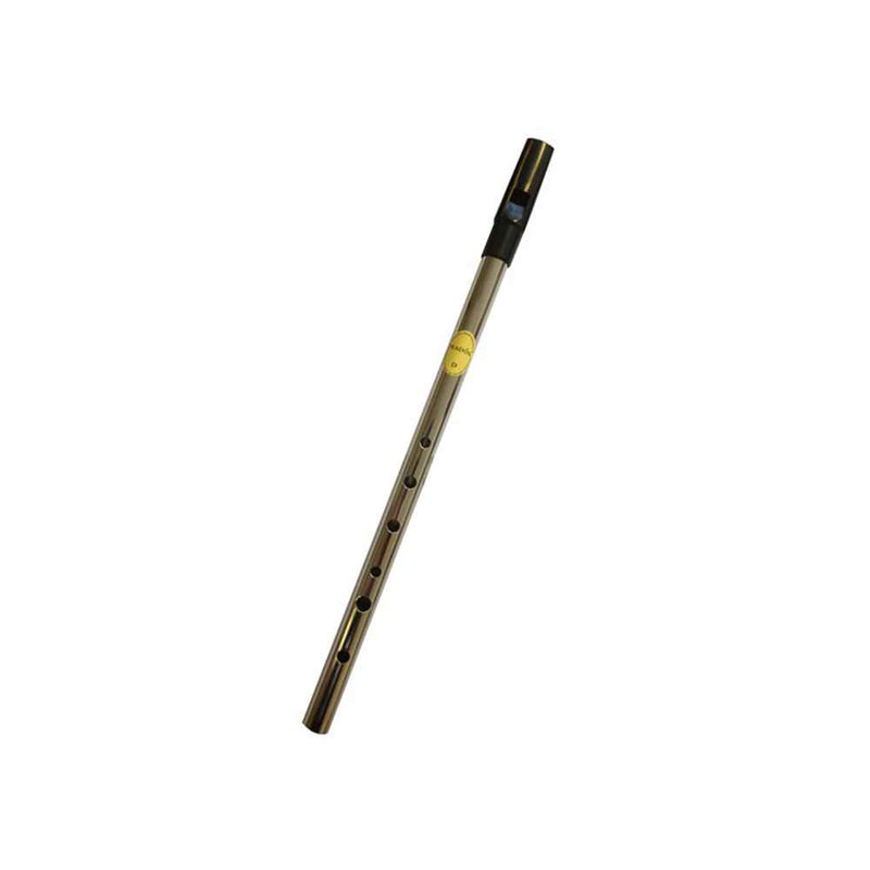Feadog D Tin Whistle  | Nickle D, Black Top Single Whistle