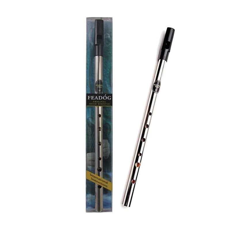 Feadog Pro D Tin Whistle | Nickle Finish