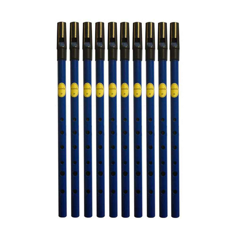 Feadog D Tin Whistle 10 Pack | Blue D Tin Whistle