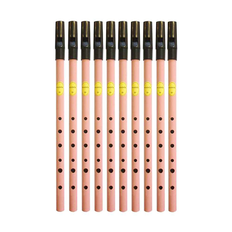 Feadog D Tin Whistle 10 Pack | Pink D Whistle