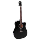 Nashville Electro-Acoustic Guitar: Dreadnought (Black) Front