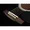 Nashville Acoustic Guitar: Dreadnought (Black) Bridge