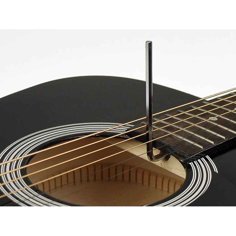 Nashville Acoustic Guitar: Dreadnought (Black) Truss Rod Adjustment