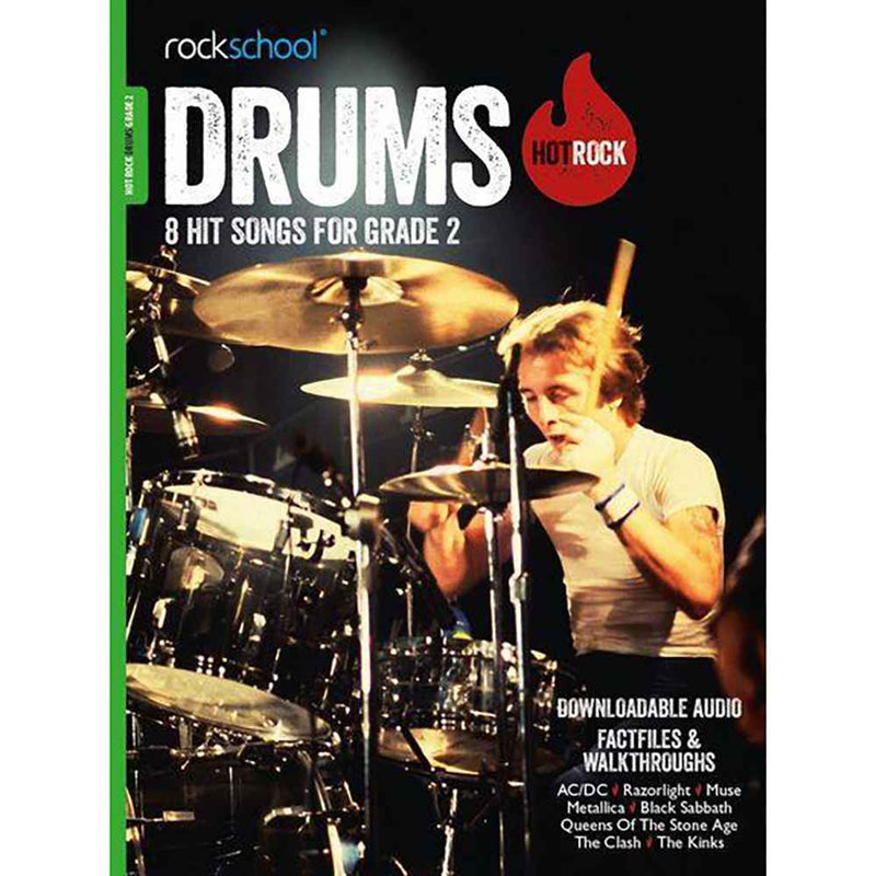 Rockschool Hot Rocks Drums Grade 2 Exam Book