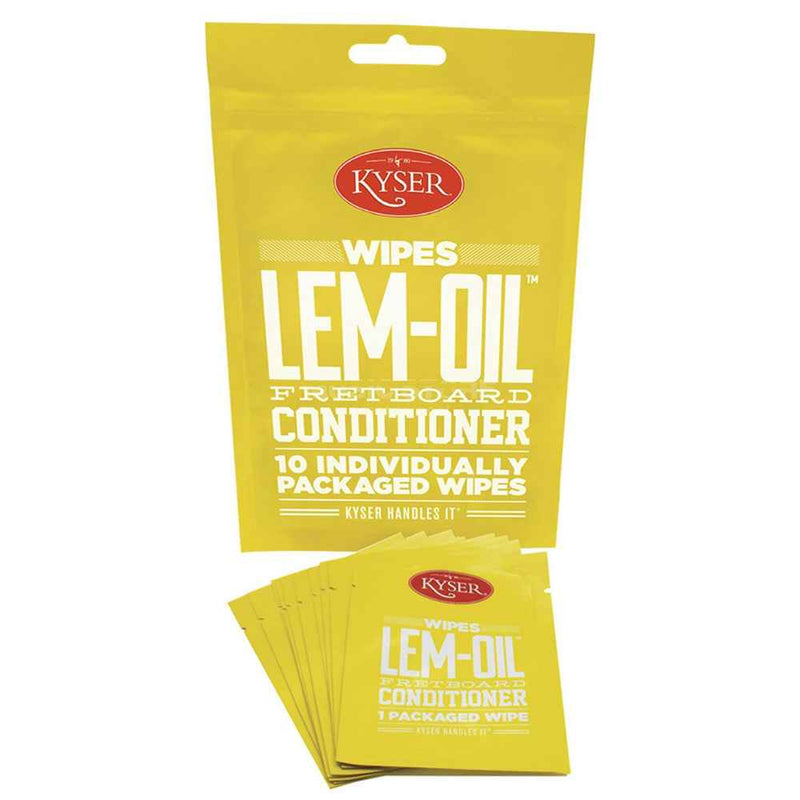 Kyser Lem-Oil Fretboard Conditioning Wipes
