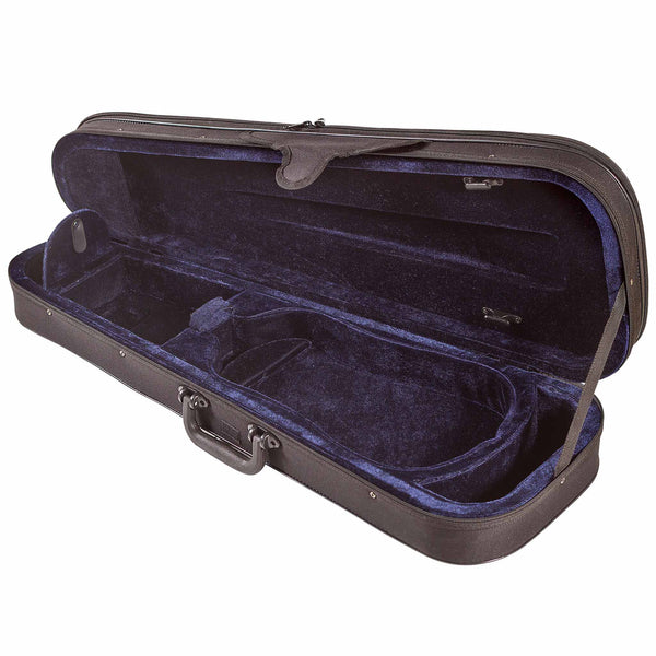 Koda Full size Violin Light Case holds 2 bows back straps Black