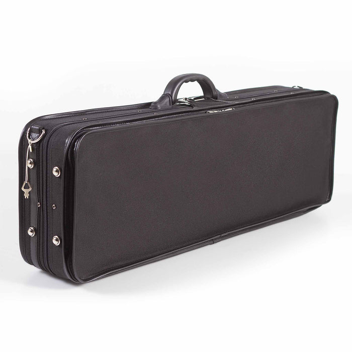 Koda Full size violin case with tube for bow hair & dust cover Black