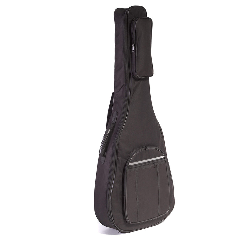 Koda 4/4 Size Acoustic Guitar Bag with 2 Large Front Pockets 10mm Padding BLACK