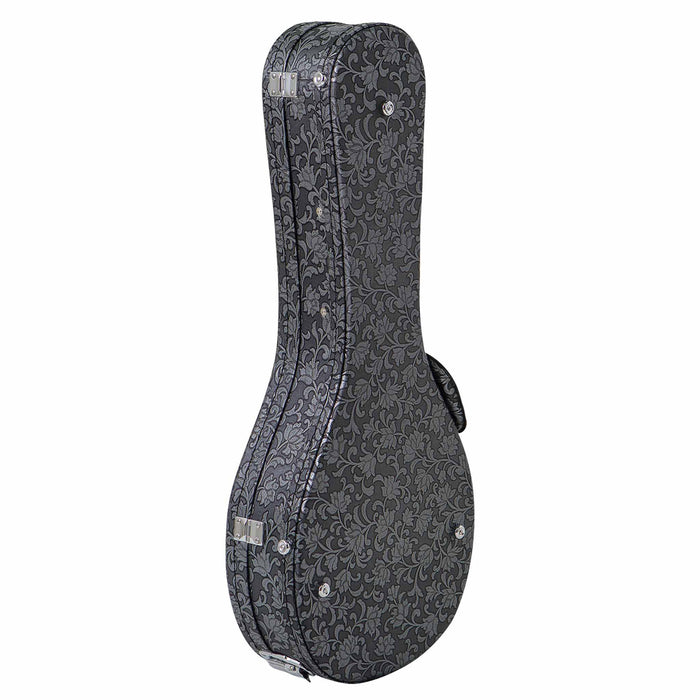 Koda A Shape Mandolin Wooden Hard Case 7mm plush interior Silver