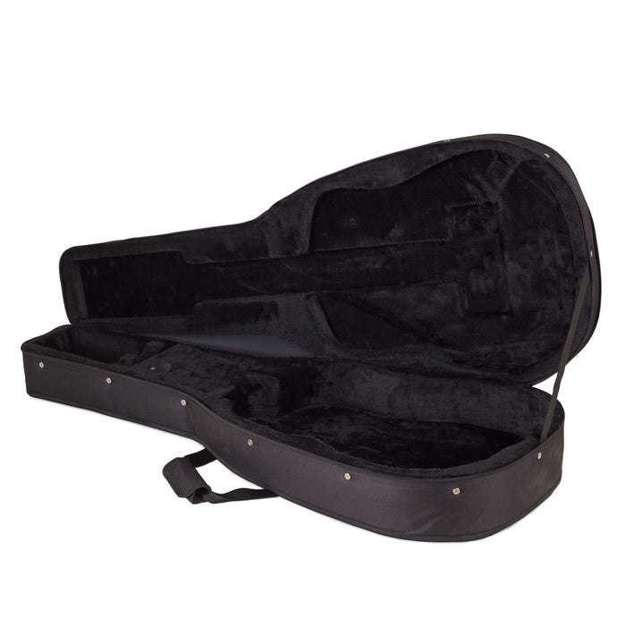 Koda Acoustic Guitar Black Foam Case 7mm black plush interior