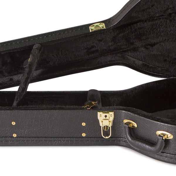 Koda Banjo Hard Case 19 Fret Arch Top Wooden Black 7mm black plush interior
