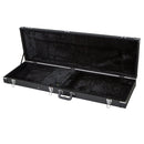 Koda Bass Guitar Square Corner Black Wooden Case 7mm black plush interior