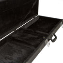 Koda Bass Guitar Square Corner Black Wooden Case 7mm black plush interior