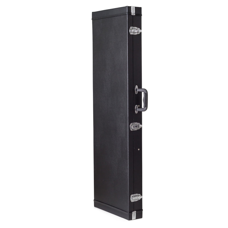 Koda Bass Guitar Square Corner Black Wooden Case 7mm black plush interior