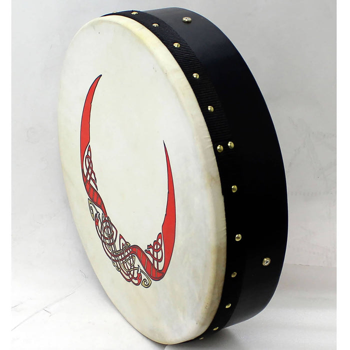 Koda Bodhran 16”x4” Black with Bag & Beater