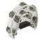 Koda 10" 2 Row Half Moon Tambourine White with Nickle Jingles