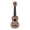 Koda Soprano Polycarbonate Ukulele Scrawl with Black Fingerboard