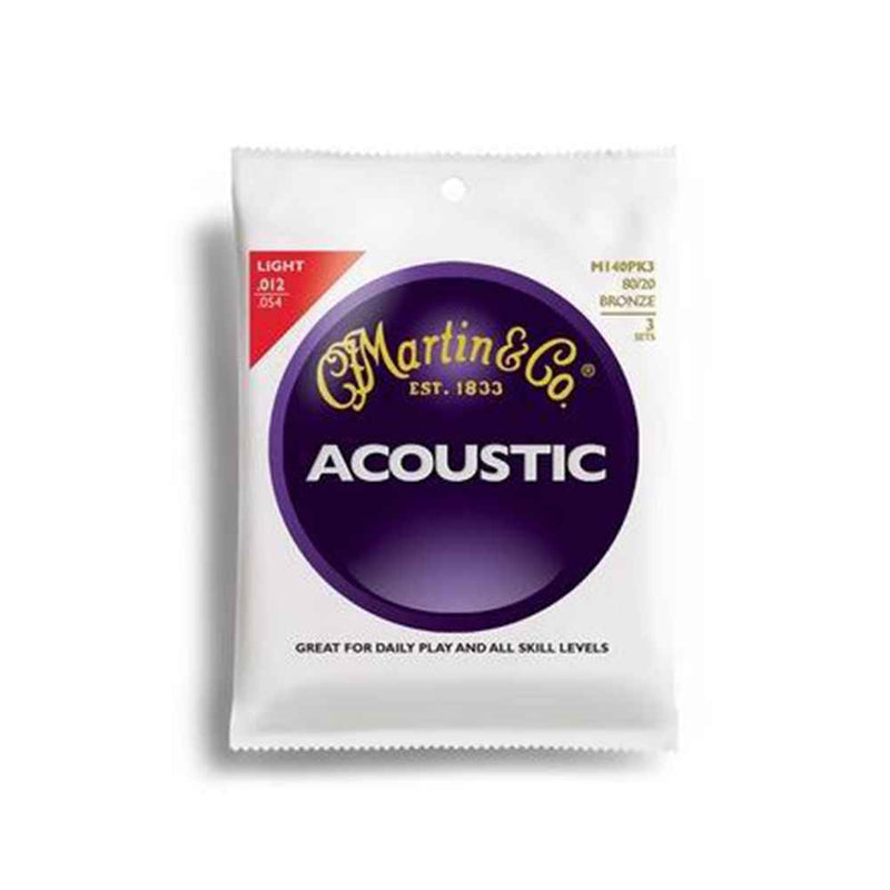 Martin Acoustic Guitar Strings: M140 - 3 Pack