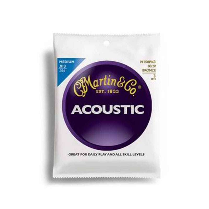 Martin Acoustic Guitar Strings: M150 - 3 Pack